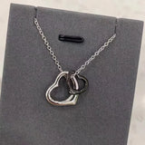 TIF S925 Silver Necklace for Women - European and American Love Necklace Jewelry