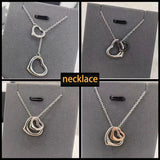 TIF S925 Silver Necklace for Women - European and American Love Necklace Jewelry