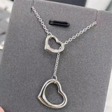 TIF S925 Silver Necklace for Women - European and American Love Necklace Jewelry
