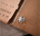 925 Sterling Silver Frog Cuff Ear Clip Earrings