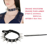 Punk Rock Gothic Sexy Collar Spikes Rivets Necklace Choker for Women