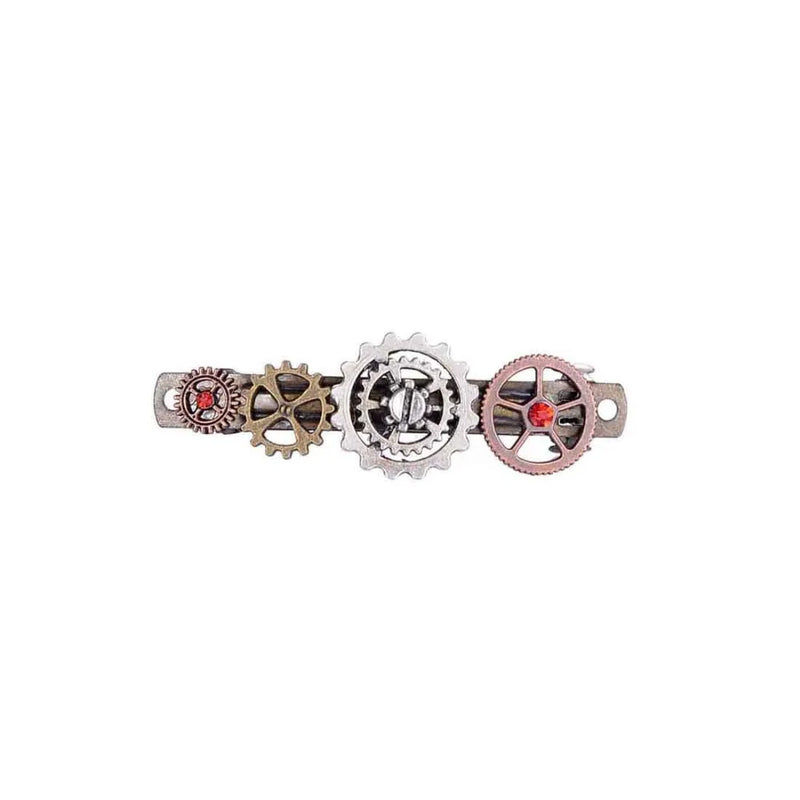 Steampunk Barrette Hairclip Hot Punk Style Gears