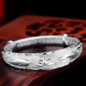 S925 Silver Flower Bracelet Women's Jewelry