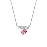 S925 Sterling Silver Butterfly Necklace with Austrian Crystals