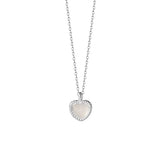 S925 Sterling Silver Chain Love Agate Pendant Necklace Girl Gift