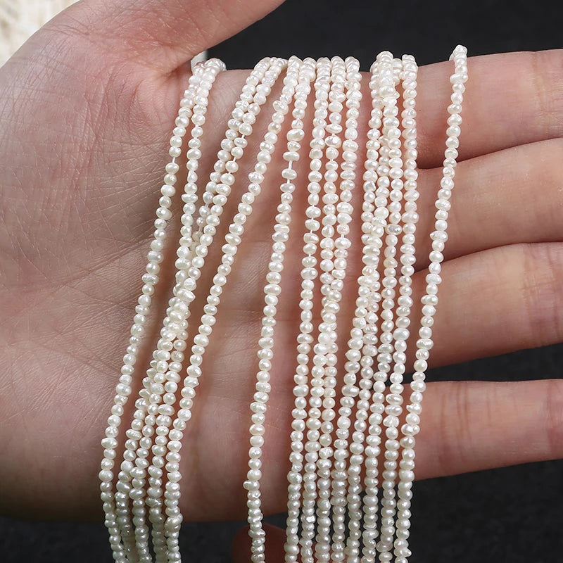 1.8-2mm Natural Potato Shape Freshwater Pearl