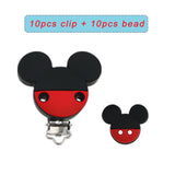 Silicone Bead Mouse Shape Food Jewelry Making Pacifier Chain Necklace