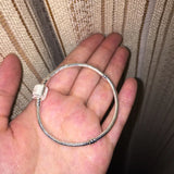 925 Silver 3mm Snake Chain for DIY Charms Bracelets