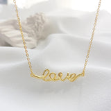 Love Pendant Choker Clavicle Necklace for Women