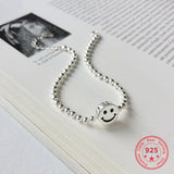 925 Silver Smile Face Romantic Bracelet for Women