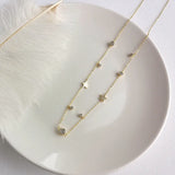 925 Silver Zircon Star Choker Necklace