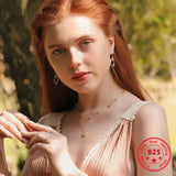 925 Silver Zircon Star Choker Necklace