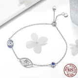 925 Silver Eyes Link Bracelets for Women