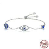925 Silver Eyes Link Bracelets for Women