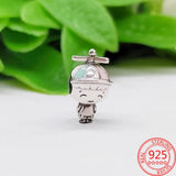 925 Silver Boy & Girl Teen Bella Bot Charm Bracelet Beaded Gift