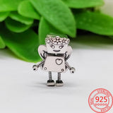 925 Silver Boy & Girl Teen Bella Bot Charm Bracelet Beaded Gift