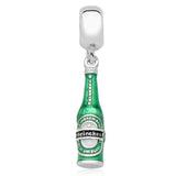 Sterling Silver Cola Charm Beads for DIY Bracelet