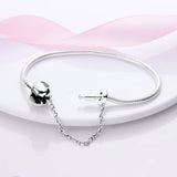 925 Sterling Silver Zircon Love Bracelet for Women
