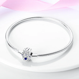 925 Silver Demon Palm Bracelet for Beads Charms DIY Gift