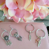925 Silver Charm Hoop Earrings for Women - DIY Jewelry Making