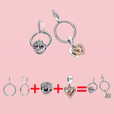 925 Silver Charm Hoop Earrings for Women - DIY Jewelry Making