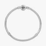 925 Silver Eternal Love Heart Chain Bracelet for Charms Beads