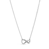 100% 925 Silver Love Lock Crystal Necklace for Women