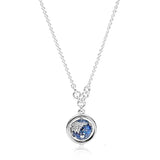 100% 925 Silver Love Lock Crystal Necklace for Women