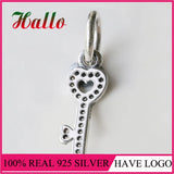 925 Sterling Silver Love Locket Charm Beads Bracelet Berloque Diy Jewelry
