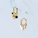 925 Silver Small Tassel Pendant Earrings for Women