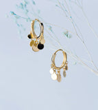 925 Silver Small Tassel Pendant Earrings for Women