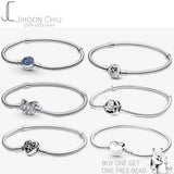 100% 925 Silver Bracelet Women Pan Charm DIY Jewelry
