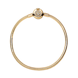 925 Sterling Silver Pan Charm Chain Bracelet for Women