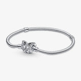 925 Sterling Silver Bracelet Women Pan Charm Snake Crown DIY Jewelry