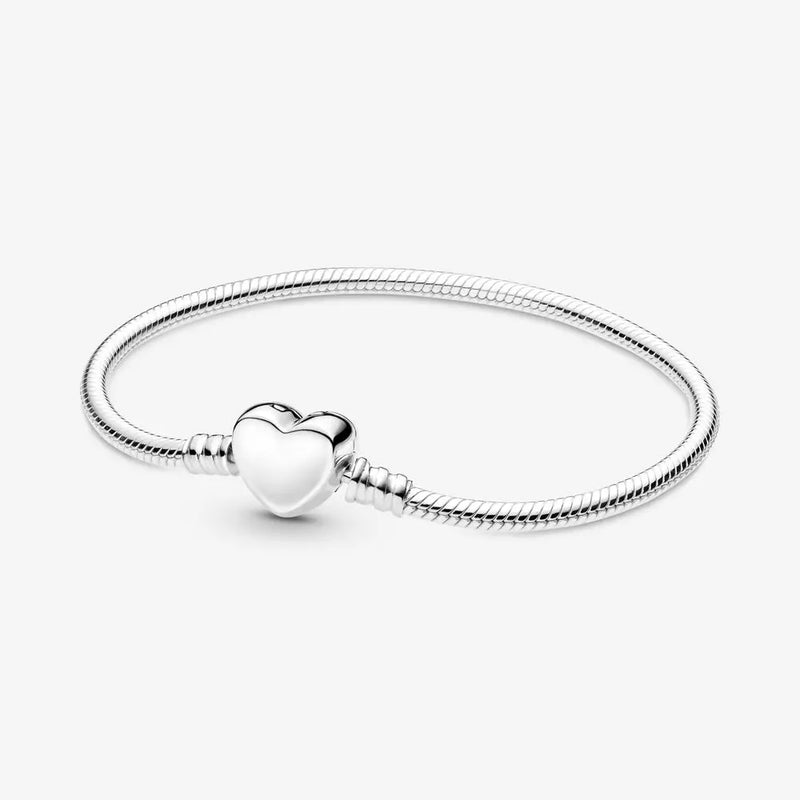 100% 925 Silver Bracelet Women Pan Charm DIY Jewelry