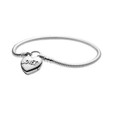 925 Sterling Silver Snake Bracelet for Women Pan Charm Chain DIY Jewelry