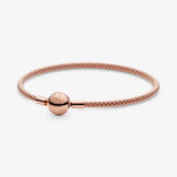 925 Silver Bracelet Women Pan Charm DIY Jewelry