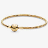 925 Sterling Silver Bracelet for Women Pan Charm Snake Bracelet DIY Jewelry