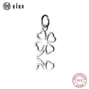 925 Silver Four-leafed Clover Pendant Necklace