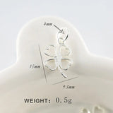 925 Silver Four-leafed Clover Pendant Necklace