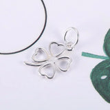 925 Silver Four-leafed Clover Pendant Necklace