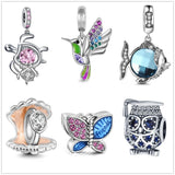 925 Sterling Silver Sea turtle Charm For DIY Jewelry