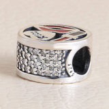 Authentic 925 Sterling Silver Sweet Love Charm for DIY Jewelry
