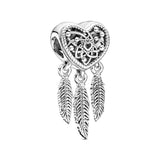 100% Real 925 Sterling Silver Pan Beads for Women Charm Bracelet DIY