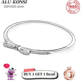 925 Sterling Silver Pan Bracelet Woman