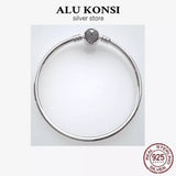 925 Sterling Silver Bracelet for Women with snake Charms, DIY Jewelry