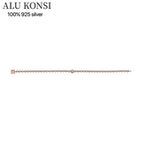 100% Real 925 Sterling Silver pan Bracelet for Women