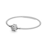 925 Sterling Silver Pando Bracelet for Women with Charms