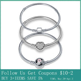 Sterling Silver Bracelet for Charms Bangle DIY Jewelry Making