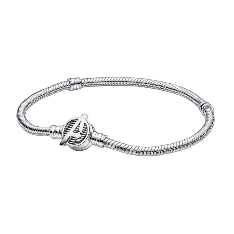Sterling Silver Chain Bracelet for Women DIY Jewelry with CZ Charms